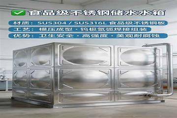 眉山10立方不锈钢水箱生产现场